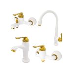 Z006401 Rose 4 Pcs. Set Goldwhite