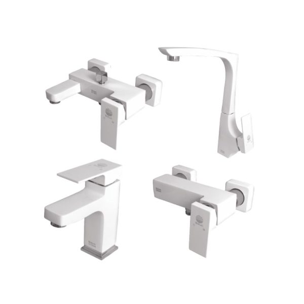 Z012902 Sepidan4 Pcs. Set Chromewhite