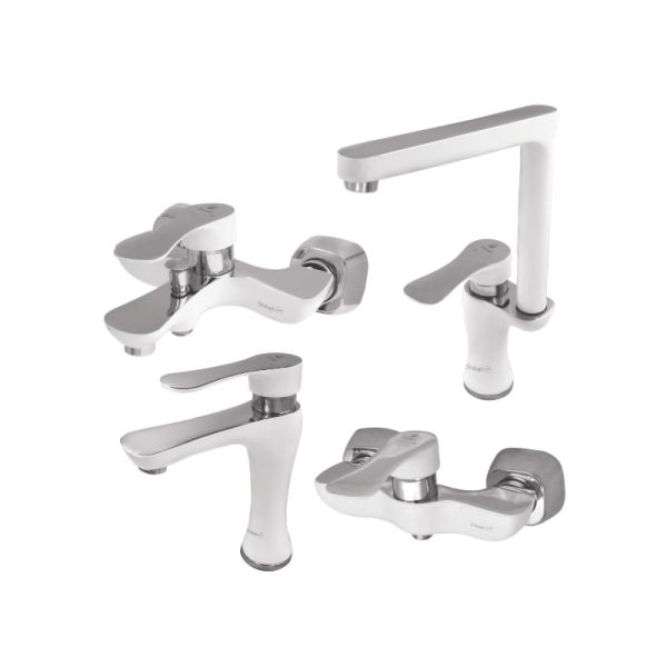 Z014701 Anahid4 Pcs. Set Chromewhite