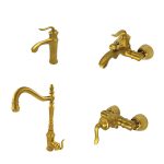 Z015304 Orkid4 Pcs. Set Matt Gold